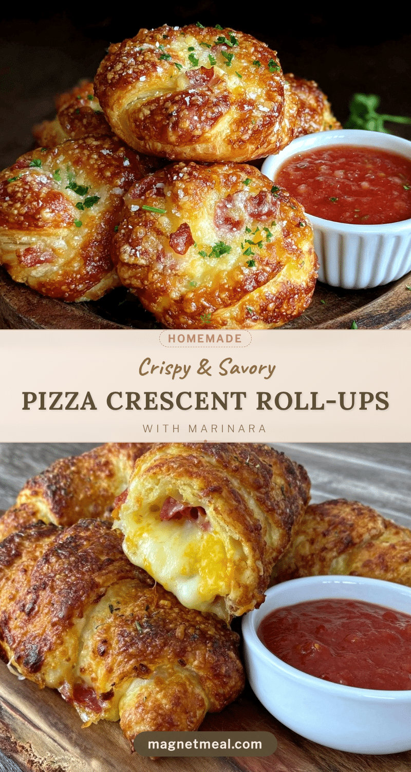 crispy pizza crescent roll-ups recipe