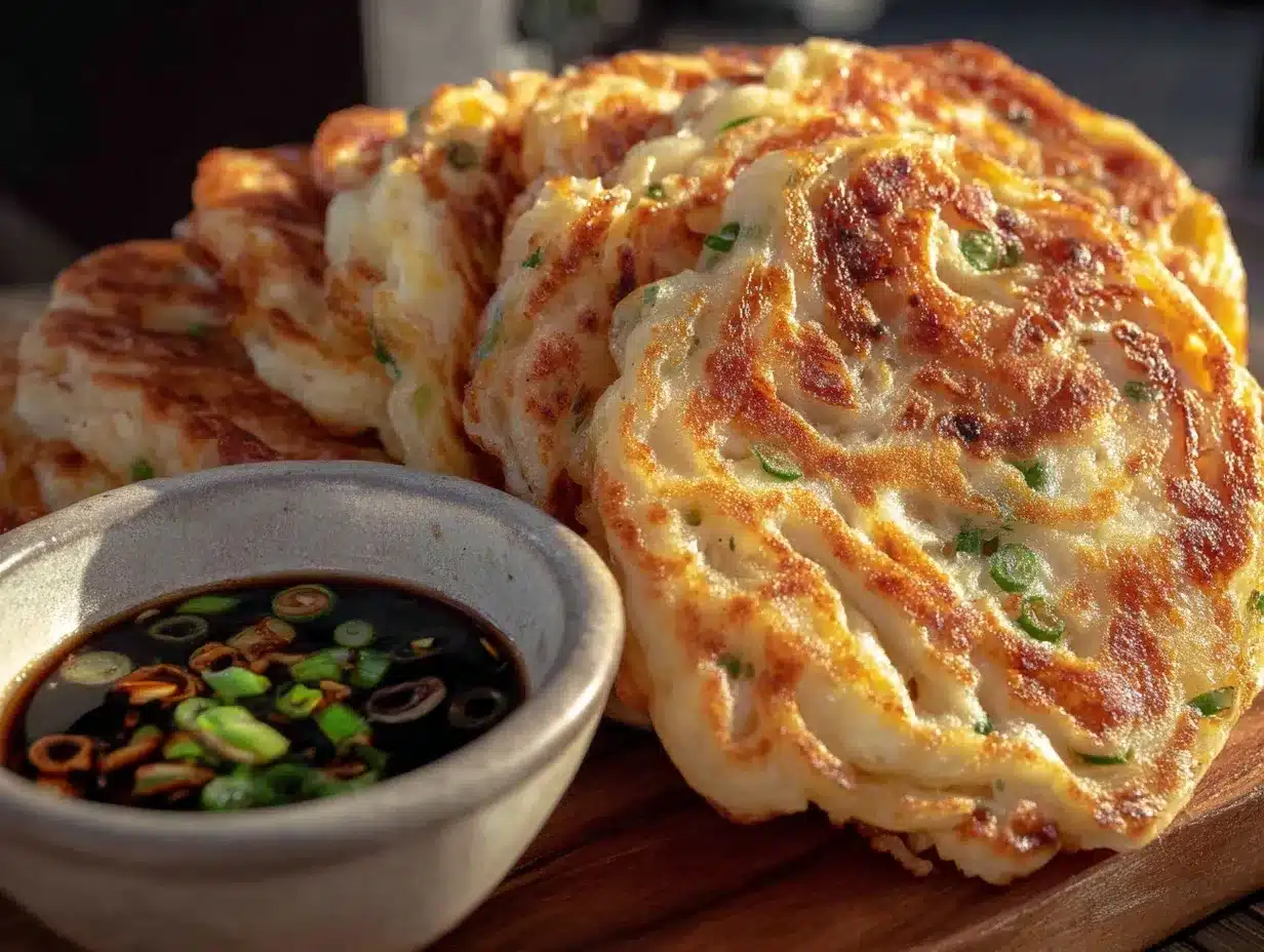 crispy scallion pancakes preparation steps