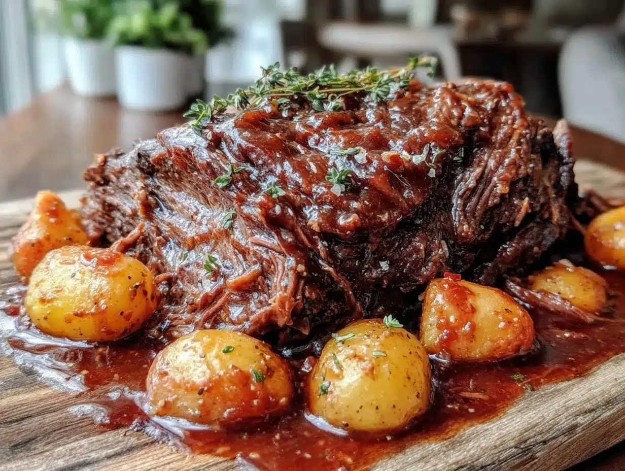 crockpot pot roast preparation steps