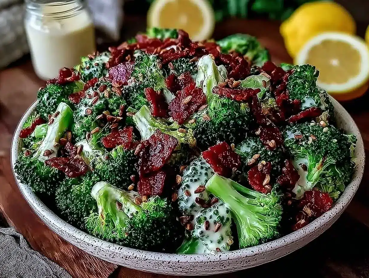 Crunchy Broccoli Salad preparation steps