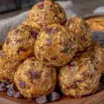 easy 3-ingredient peanut butter energy balls - featured image