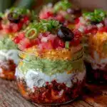 easy 7-layer dip jars - featured image
