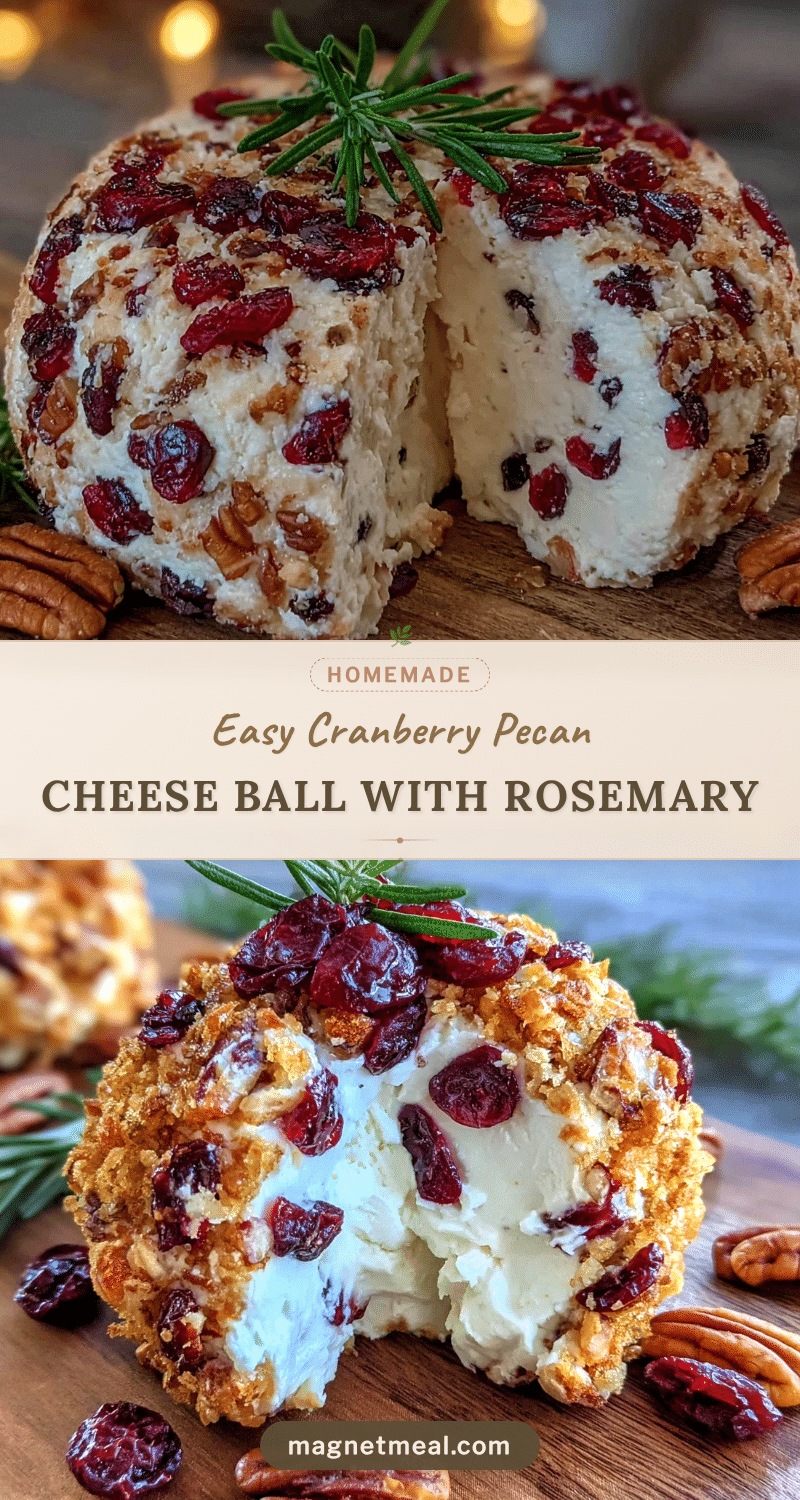 easy cranberry pecan cheese ball recipe