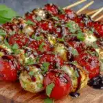 easy fresh caprese skewers - featured image