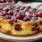 easy fresh cherry clafoutis - featured image