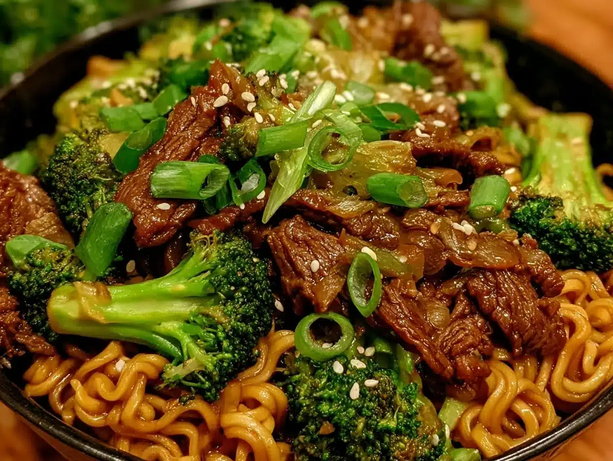 easy one-pot beef and broccoli ramen preparation steps