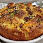 everything bagel breakfast casserole - featured image