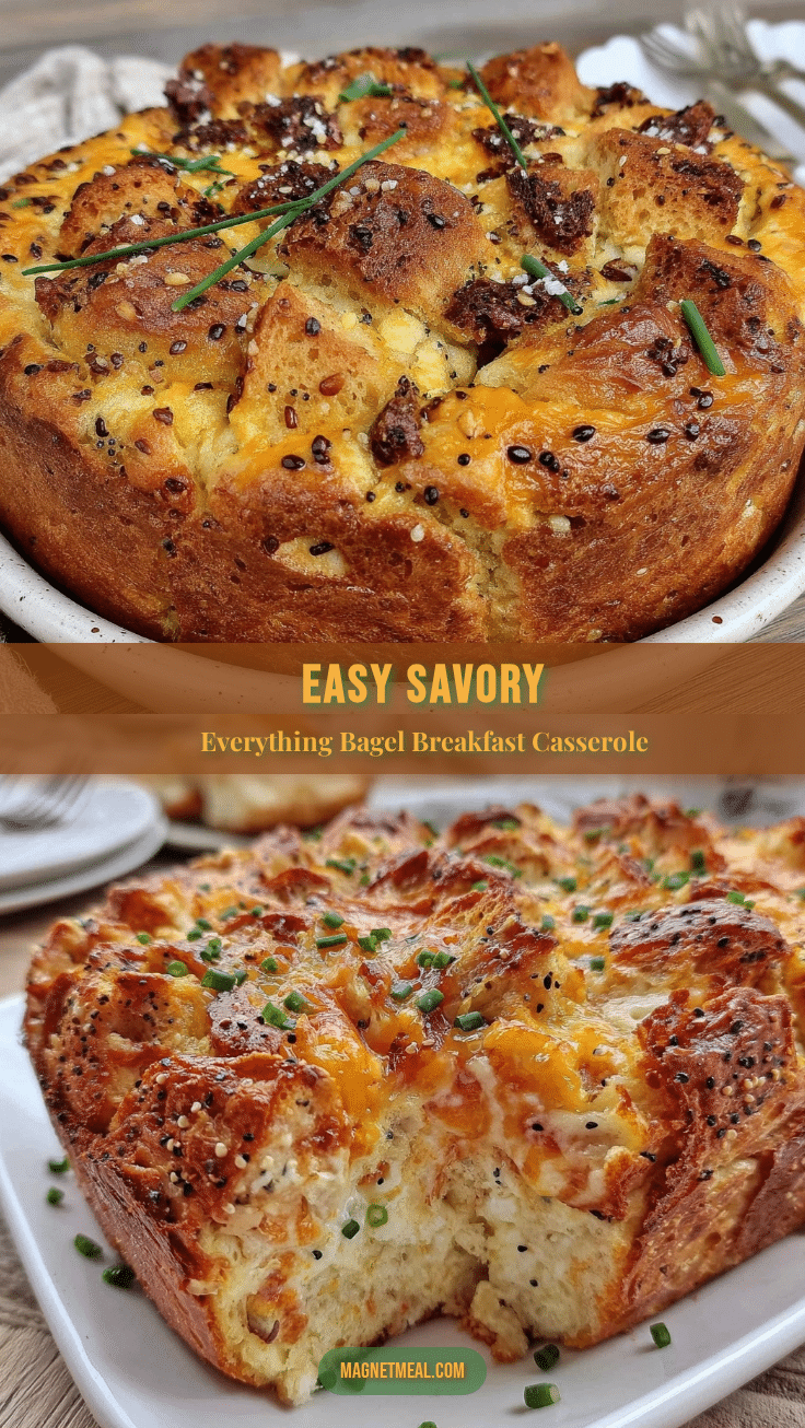 everything bagel breakfast casserole recipe
