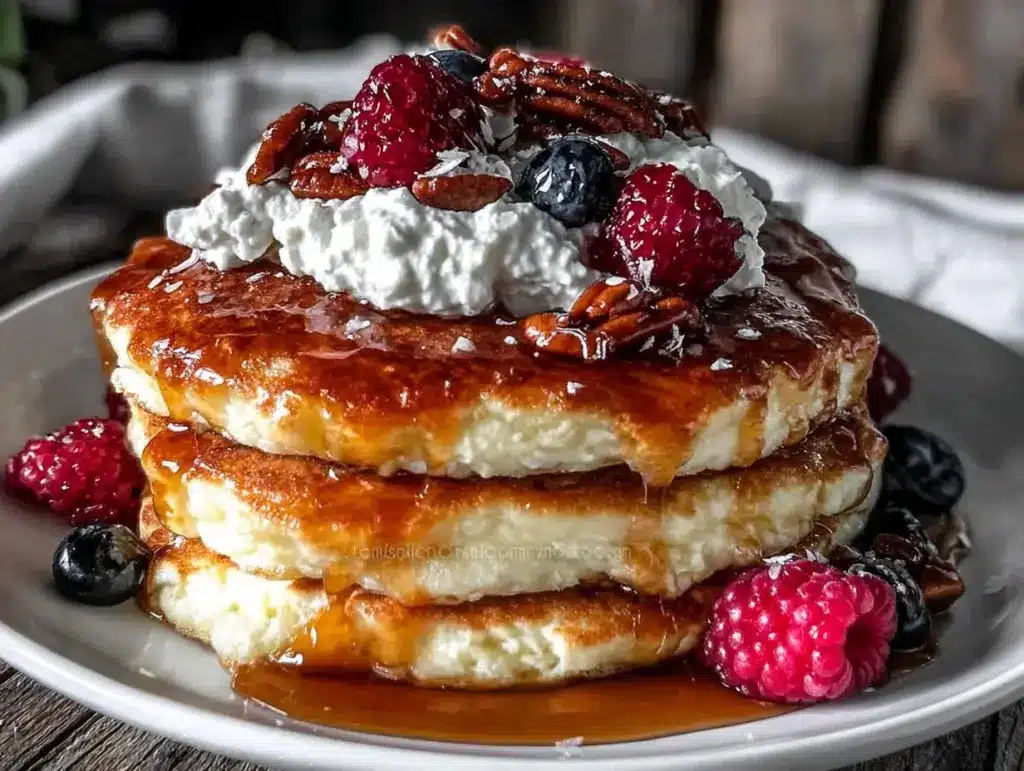 fluffy protein powder pancakes - featured image