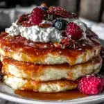 fluffy protein powder pancakes - featured image