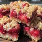 fresh strawberry crumb bars - featured image
