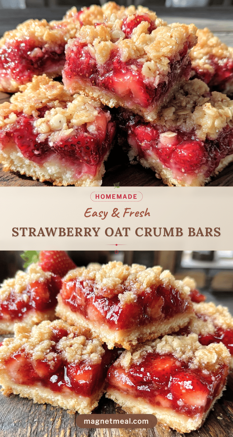 fresh strawberry crumb bars recipe