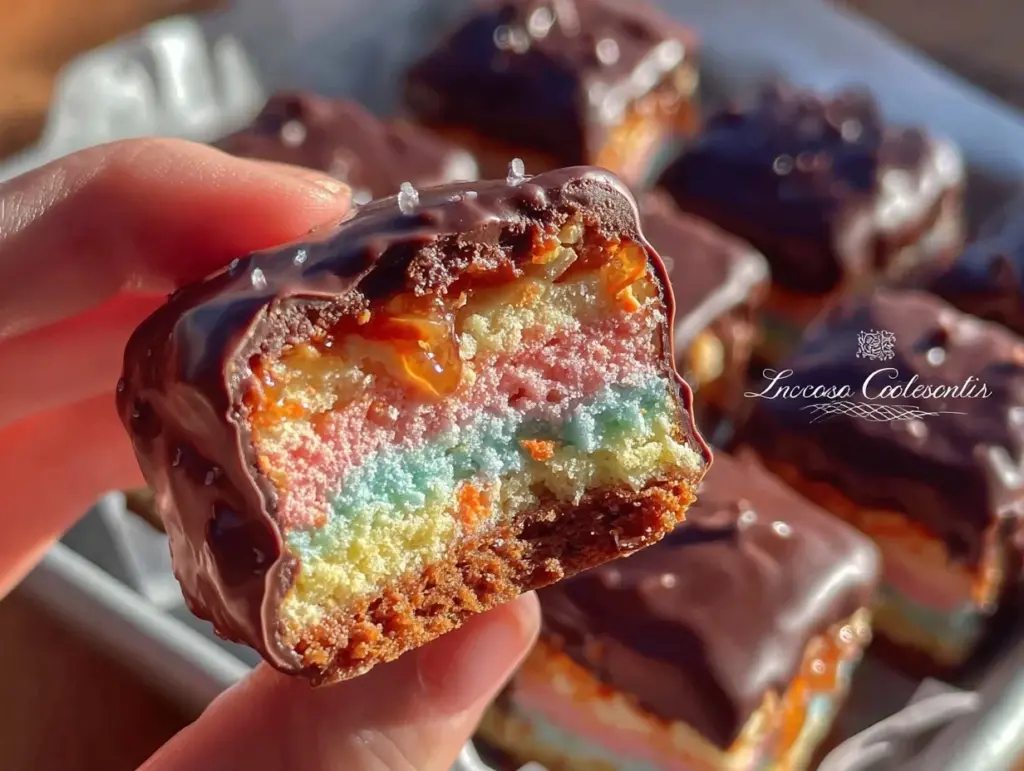 Italian rainbow cookies - featured image