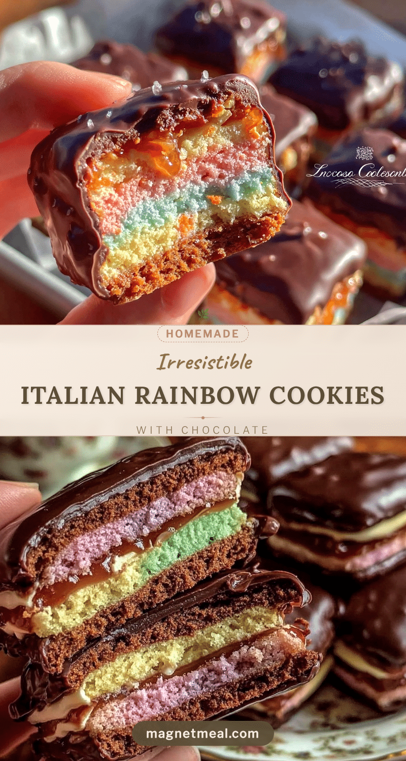 Italian rainbow cookies recipe