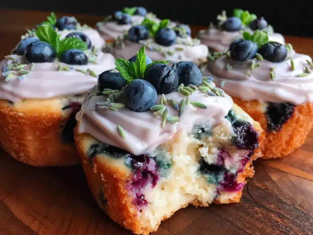 lemon blueberry cupcakes - featured image