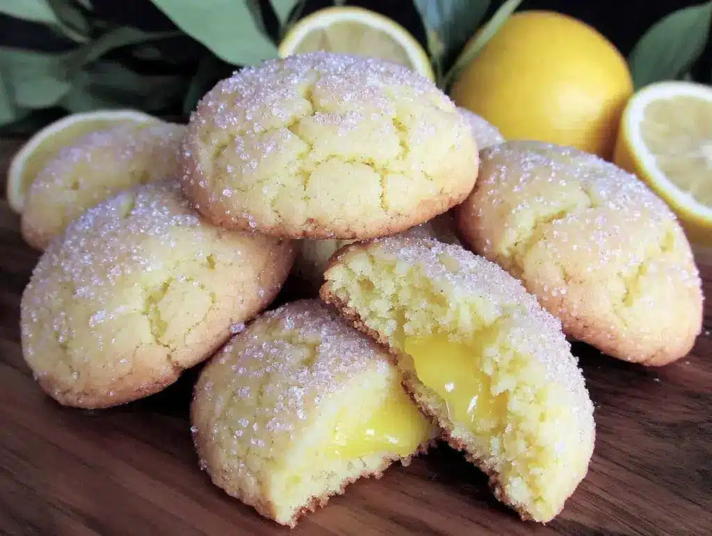 lemon sugar cookies recipe - featured image