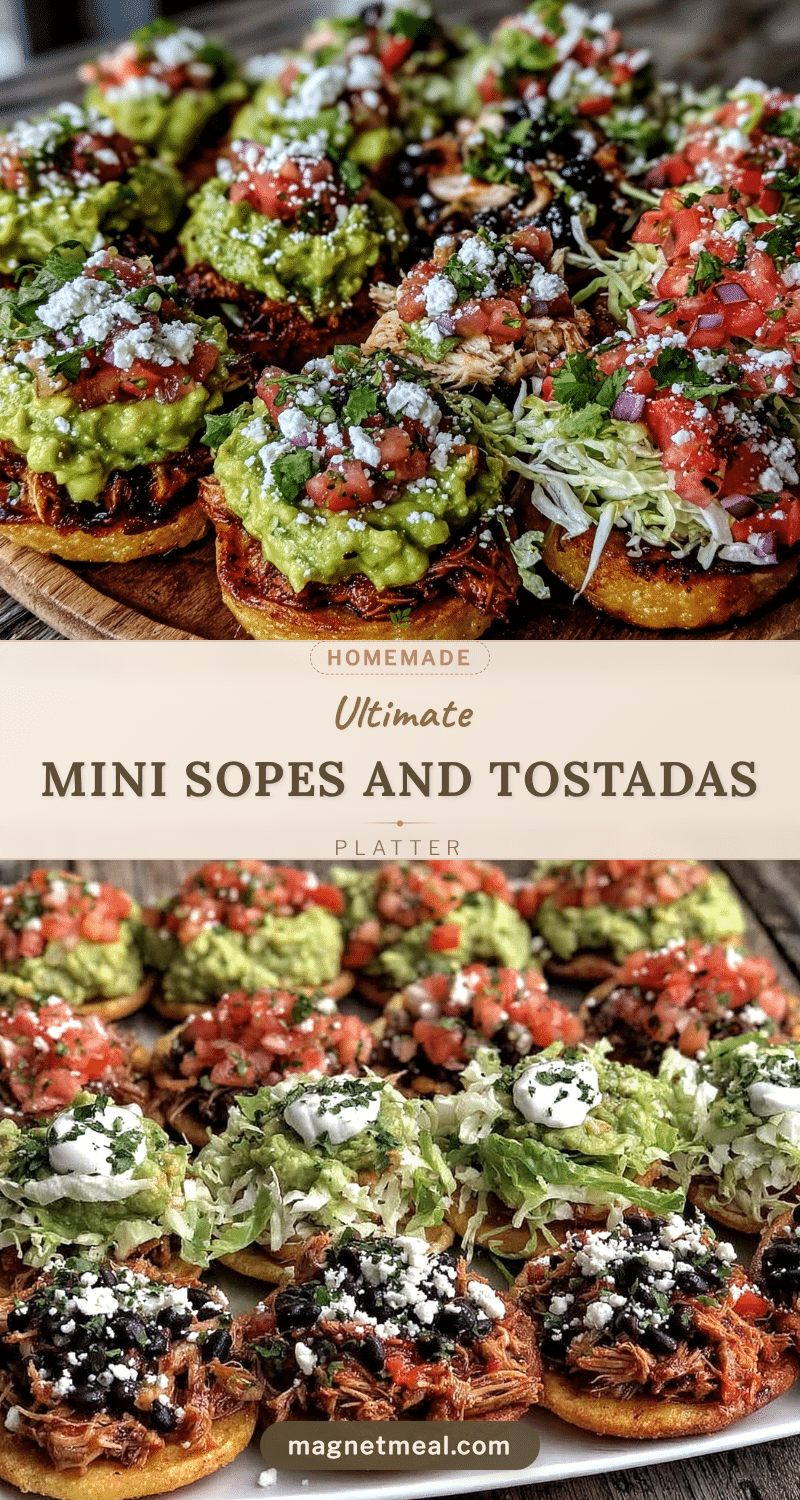 mini sopes and tostadas recipe