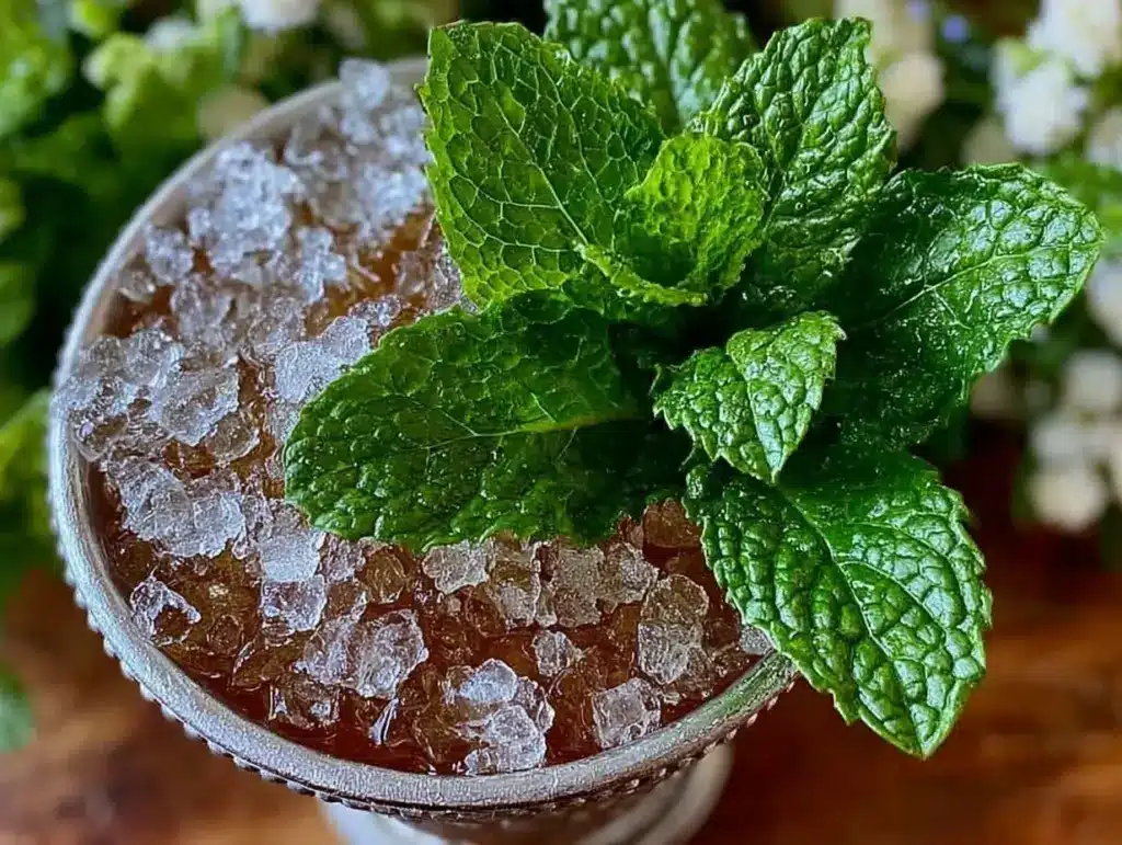 mint julep cocktail - featured image
