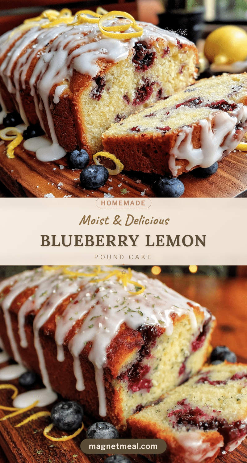 moist blueberry lemon pound cake recipe
