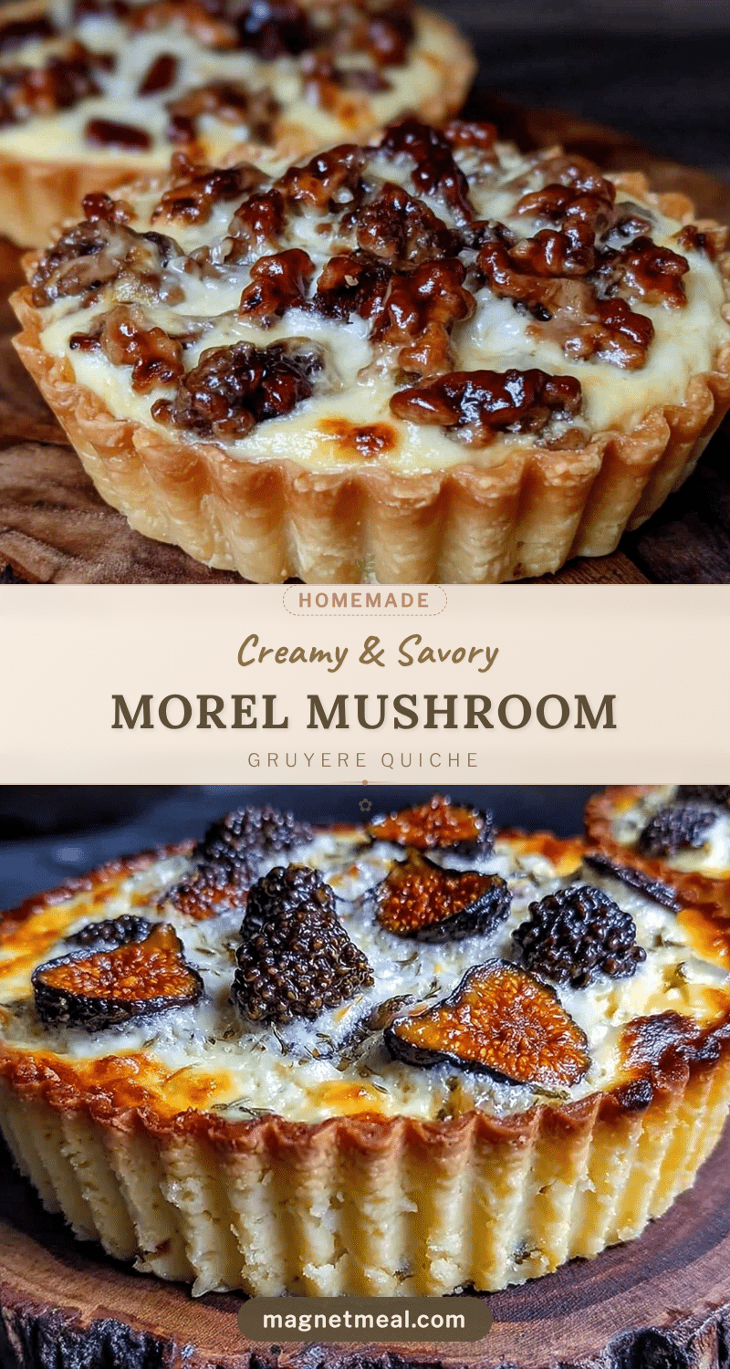 morel mushroom and gruyere quiche recipe