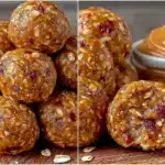 no bake peanut butter oat energy balls - featured image