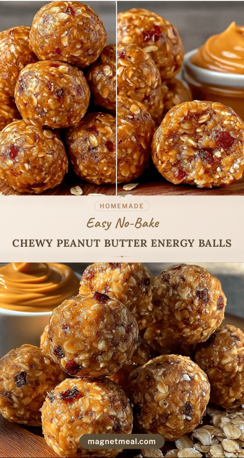no bake peanut butter oat energy balls recipe