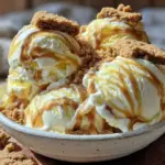 no-churn Biscoff cookie butter ice cream - featured image