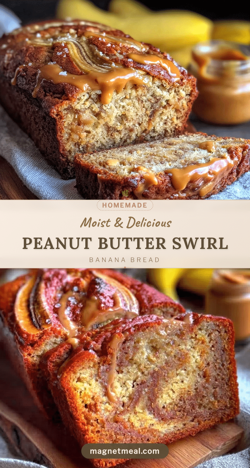 peanut butter swirl banana bread recipe