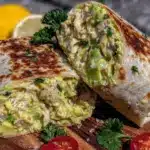 Quick Creamy Avocado Chicken Salad Wraps - featured image
