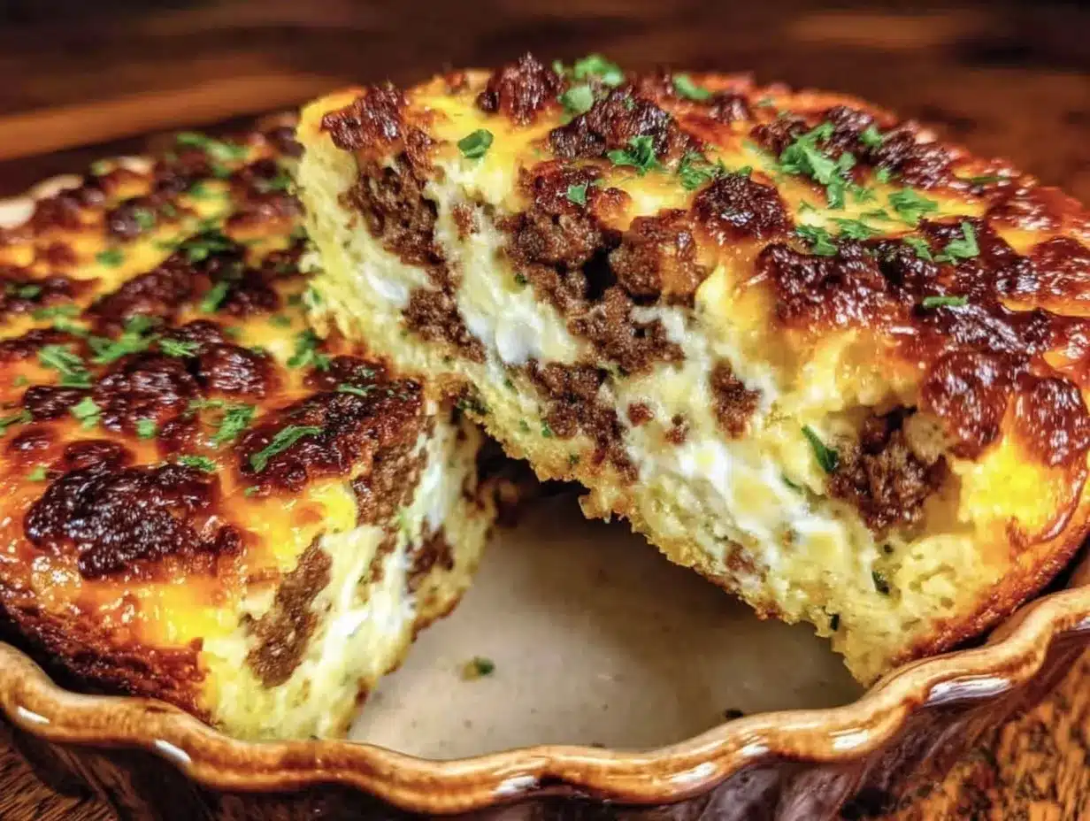 sausage and hashbrown egg bake preparation steps