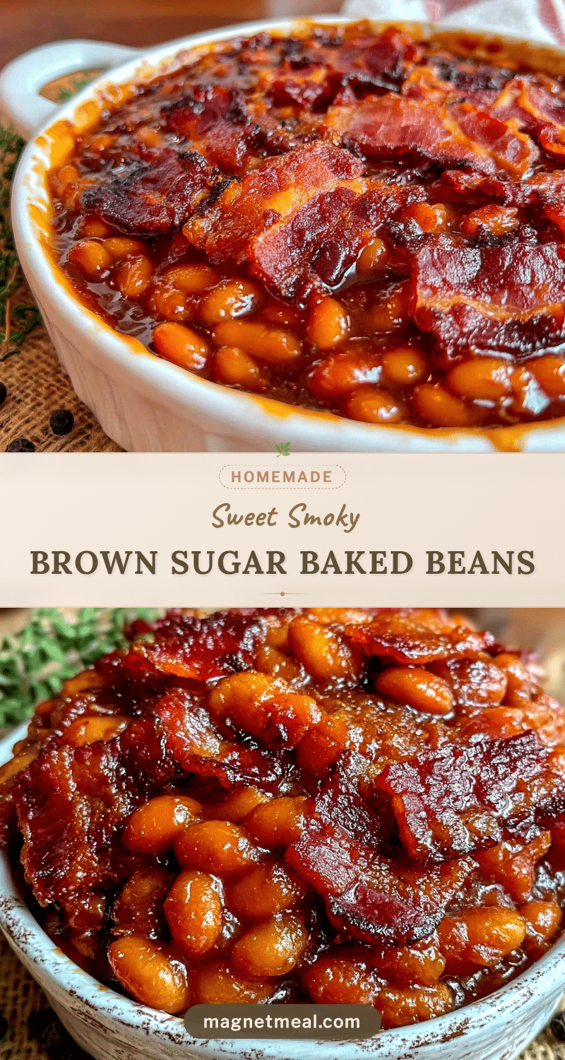 savory brown sugar baked beans recipe