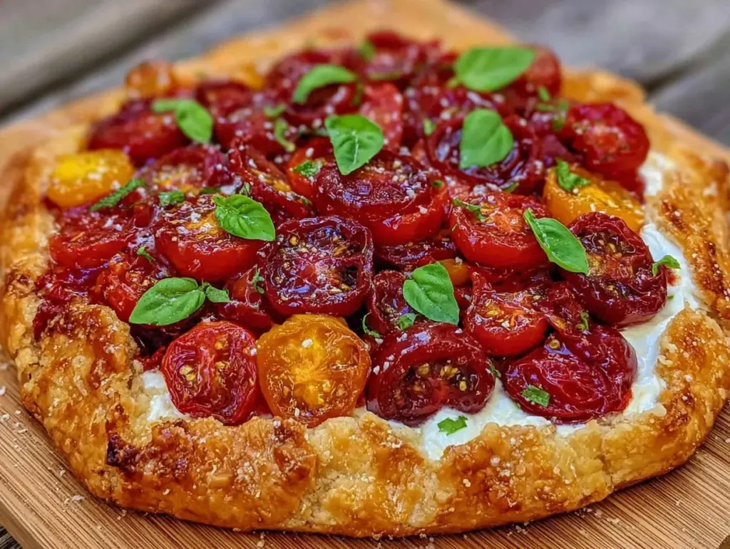 savory tomato galette - featured image
