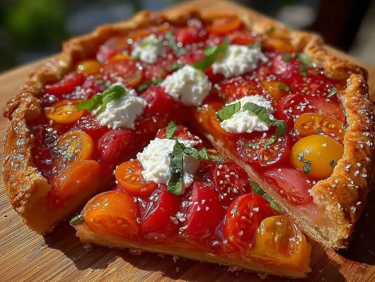 savory tomato galette preparation steps