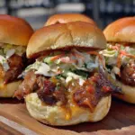 smoky maple pulled pork sliders - featured image
