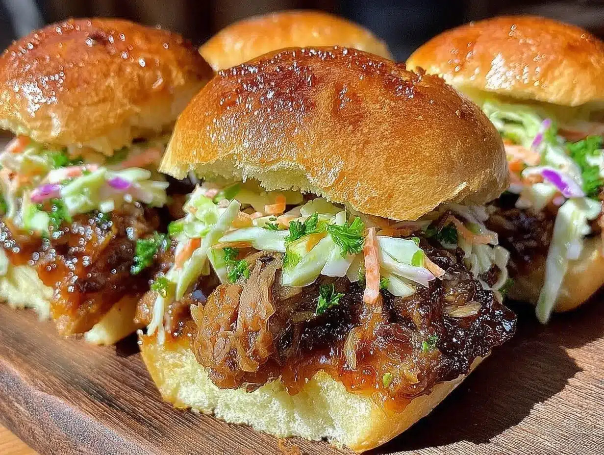 smoky maple pulled pork sliders preparation steps