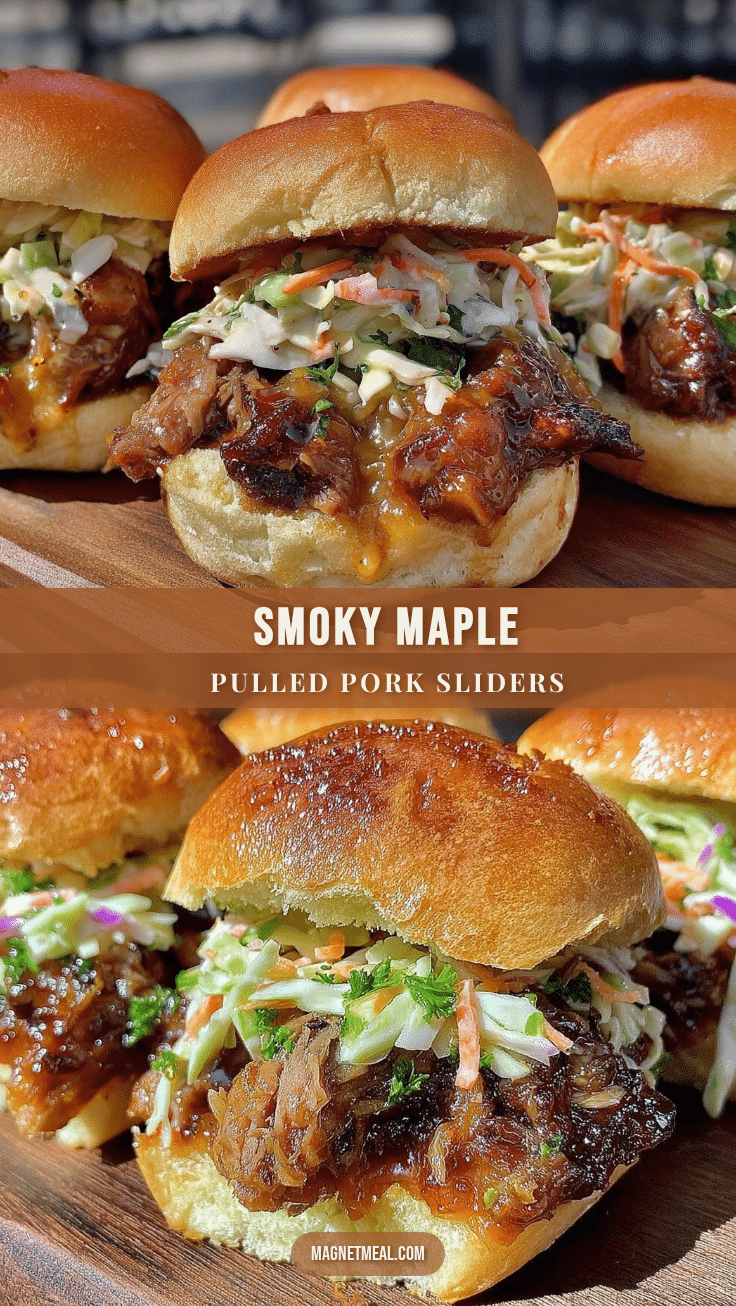 smoky maple pulled pork sliders recipe