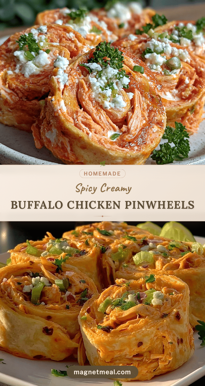 spicy buffalo chicken pinwheel roll-ups recipe