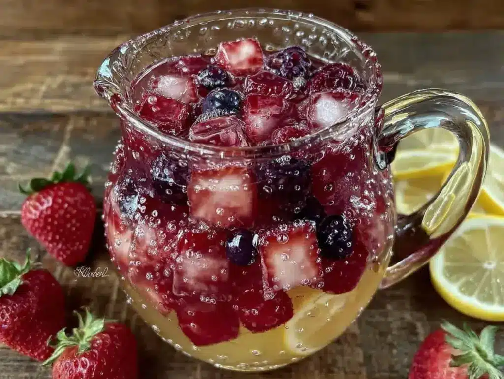 strawberry lemonade punch - featured image