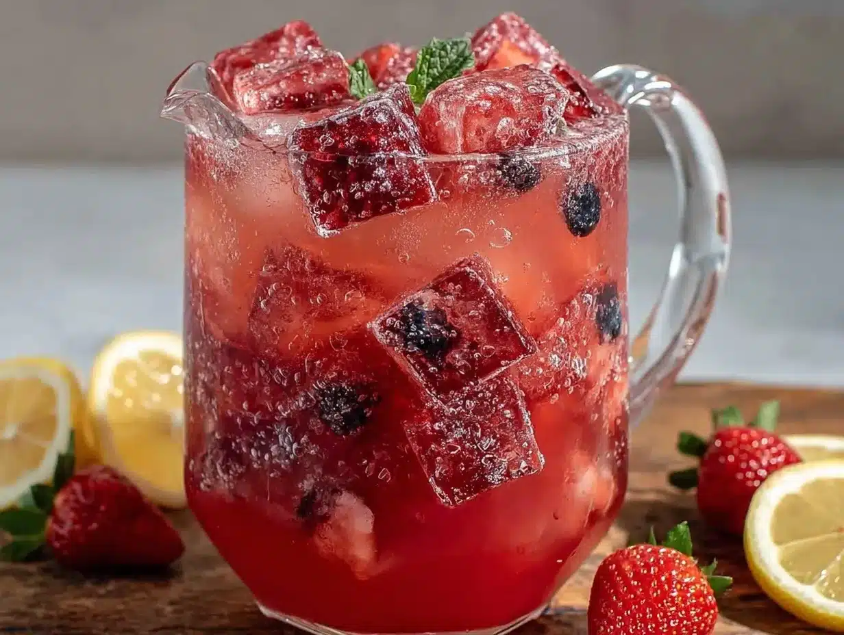 strawberry lemonade punch preparation steps