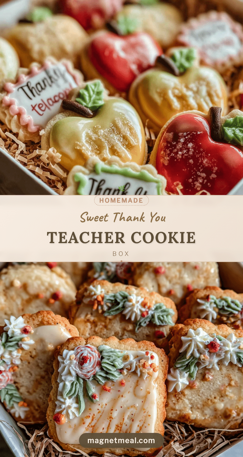 thank you teacher cookie gift box recipe