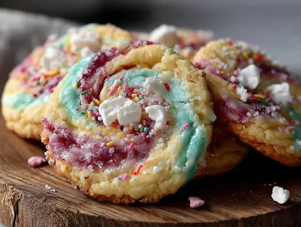 tie-dye swirl sugar cookies - featured image