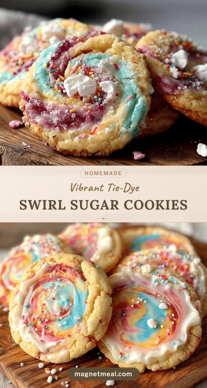 tie-dye swirl sugar cookies recipe