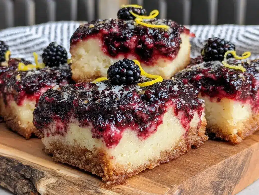 blackberry lemon bars - featured image