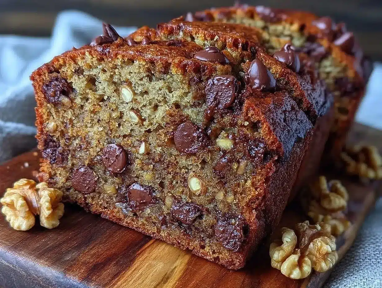brown butter chocolate chip banana bread preparation steps