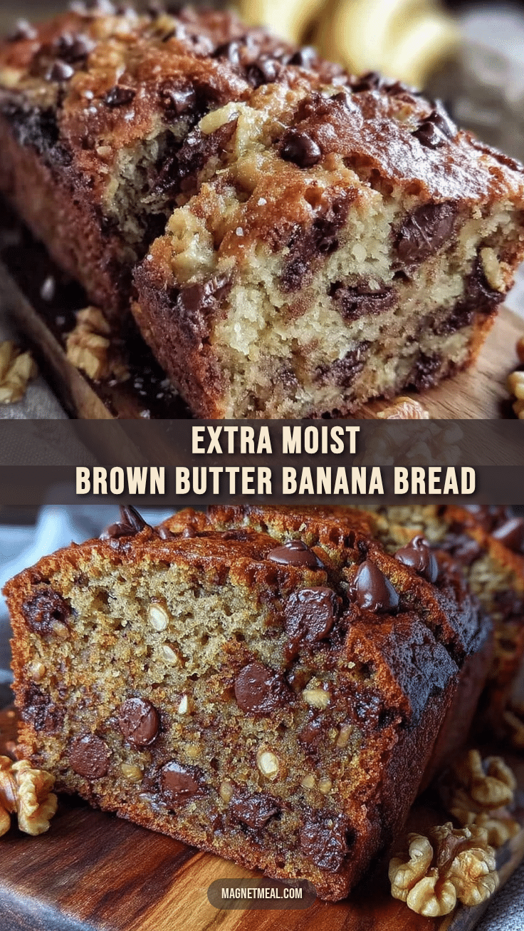 brown butter chocolate chip banana bread recipe
