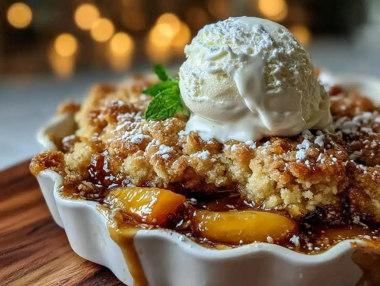 brown butter peach cobbler preparation steps