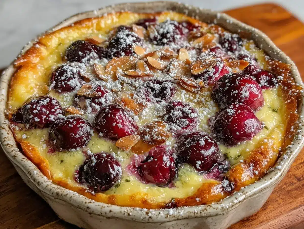cherry almond clafoutis preparation steps