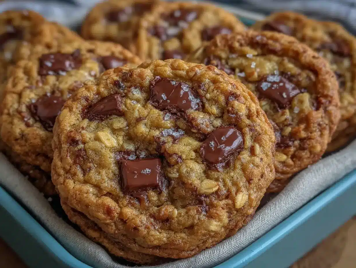 chewy peanut butter chocolate chip oatmeal cookies preparation steps