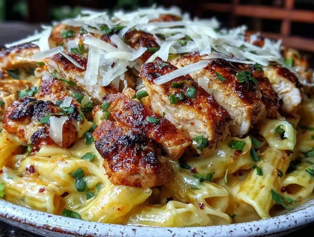 Creamy Cajun Chicken Alfredo Penne - featured image