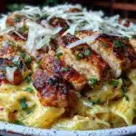 Creamy Cajun Chicken Alfredo Penne - featured image